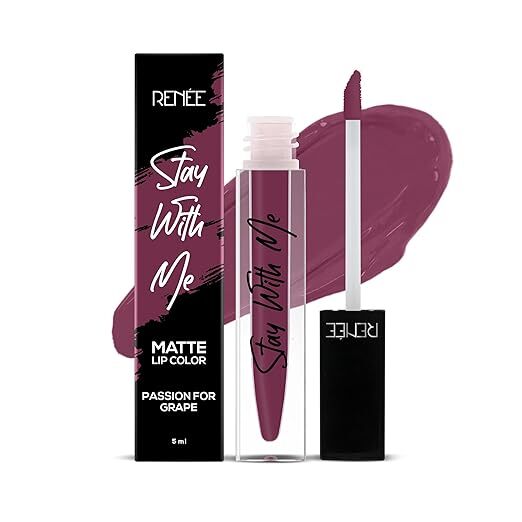 RENEE Stay With Me Matte Lipstick l Transfer Proof, Smudge & Waterproof | Long Stay | Matte Finish