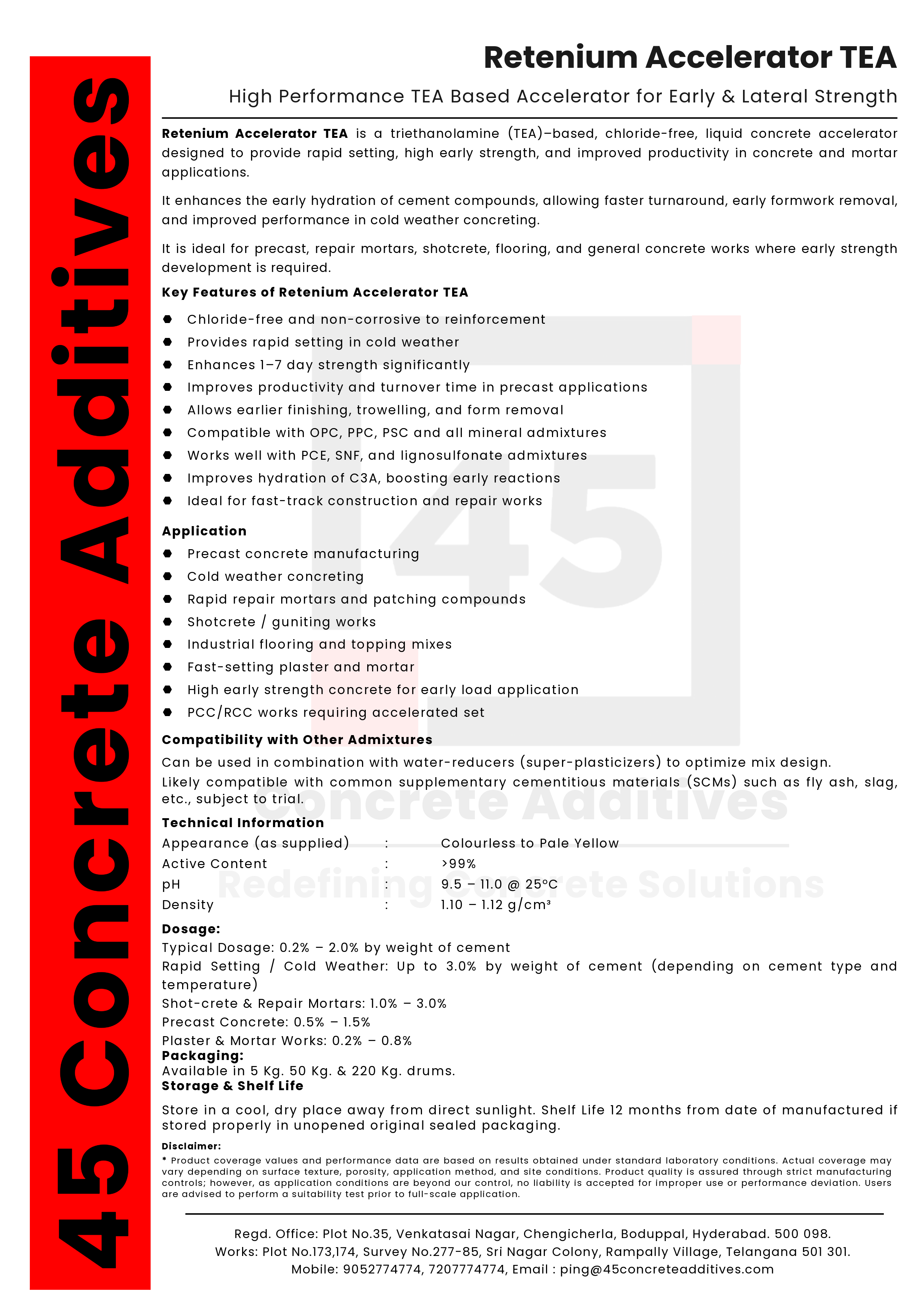 Retenium Accelerator TEA