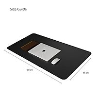 Scarters Reversible Deskspread 90×45cm | Dual-Tone PU Leather Desk Mat | Anti-Slip, Water-Resistant Desk Pad for Office & Home Scarters Reversible Deskspread 90×45cm | Dual-Tone PU Leather Desk Mat | Anti-Slip, Water-Resistant Desk Pad for Office & Home