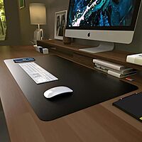 Scarters Reversible Deskspread 90×45cm | Dual-Tone PU Leather Desk Mat | Anti-Slip, Water-Resistant Desk Pad for Office & Home Scarters Reversible Deskspread 90×45cm | Dual-Tone PU Leather Desk Mat | Anti-Slip, Water-Resistant Desk Pad for Office & Home