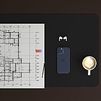 Scarters Reversible Deskspread 90×45cm | Dual-Tone PU Leather Desk Mat | Anti-Slip, Water-Resistant Desk Pad for Office & Home Scarters Reversible Deskspread 90×45cm | Dual-Tone PU Leather Desk Mat | Anti-Slip, Water-Resistant Desk Pad for Office & Home