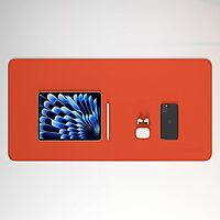 Scarters Reversible Deskspread 90×45cm | Dual-Tone PU Leather Desk Mat | Anti-Slip, Water-Resistant Desk Pad for Office & Home Scarters Reversible Deskspread 90×45cm | Dual-Tone PU Leather Desk Mat | Anti-Slip, Water-Resistant Desk Pad for Office & Home