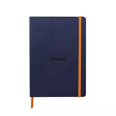 Rhodia Rhodiarama Softcover Notebook A5  Midnight DOT GRID