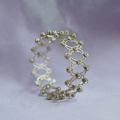 Magic Ring cum Bracelet | 92.5 Silver Rodium plated Magic Ring cum Bracelet | 92.5 Silver Rodium plated