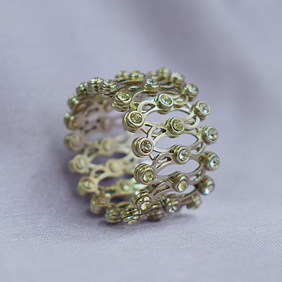 Magic Ring cum Bracelet | 92.5 Silver Rodium plated Magic Ring cum Bracelet | 92.5 Silver Rodium plated