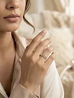 925 silver chain link ring