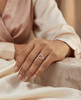 925 Silver Halo ring