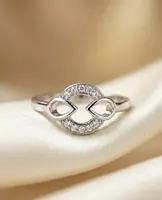 925 Silver Circle Of Infinity Ring