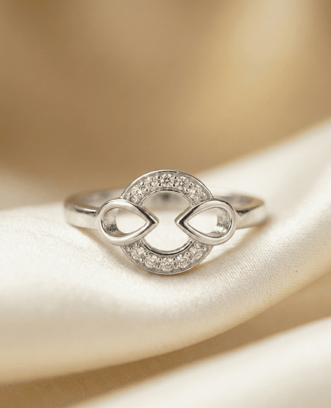 925 Silver Circle Of Infinity Ring