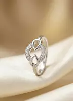 925 Silver Circle Of Infinity Ring