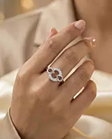 925 Silver Circle Of Infinity Ring