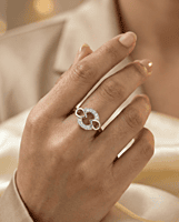 925 Silver Circle Of Infinity Ring