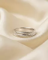 925 Silver Twin Echelon Men's Band