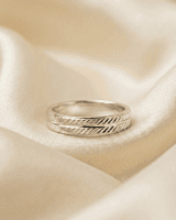 925 Silver Twin Echelon Men's Band