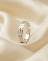 925 Silver Twin Echelon Men's Band