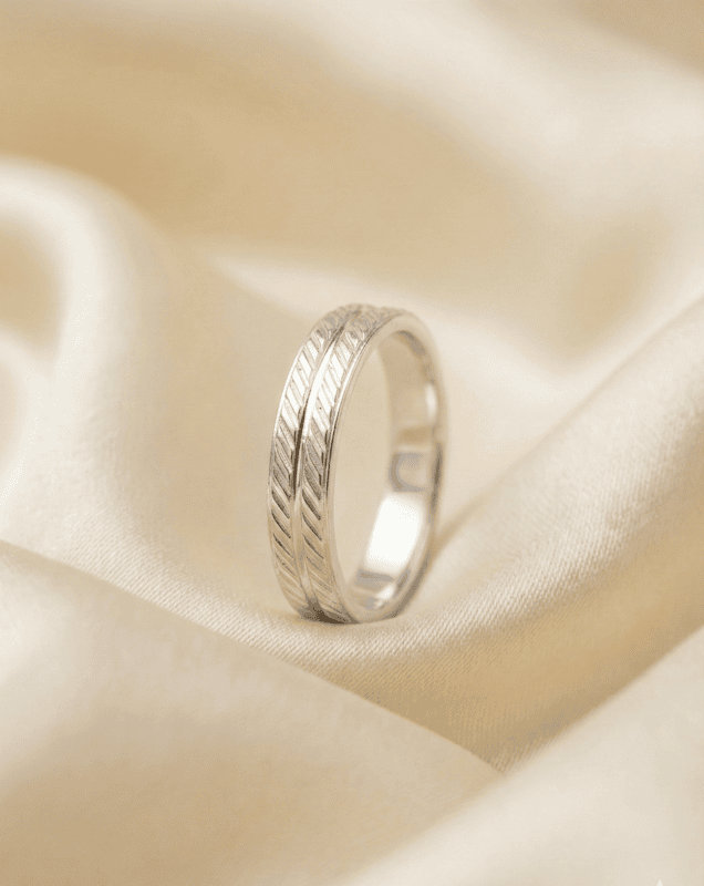 925 Silver Twin Echelon Men's Band