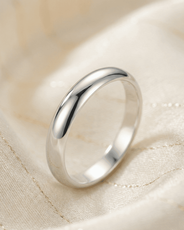 925 Silver Eternal Classic Men's Band