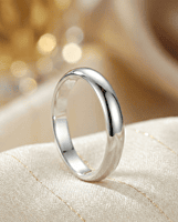 925 Silver Eternal Classic Men's Band