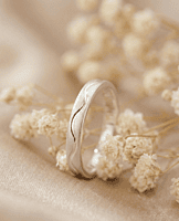 925 Silver Meridian Wave Men's Band