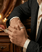 925 Silver Celestial Path Men's Band