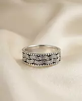 925 Silver Serpent’s Current Men's Band - Small