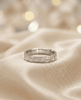 925 Silver Ribbed Men's Band