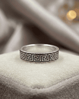 925 Silver Men's Labyrinth Band