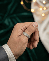 925 Silver Men's Labyrinth Band