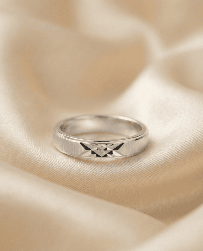 925 Silver Prism Core Men's Band