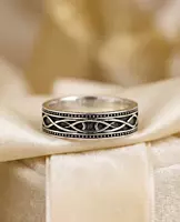 925 Silver Men's Cipher Band