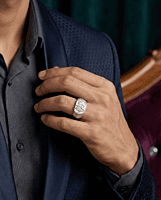 925 Silver Celestial Guardian Signet Ring