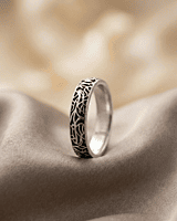 925 Streling Silver Vine Band