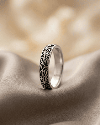 925 Streling Silver Vine Band