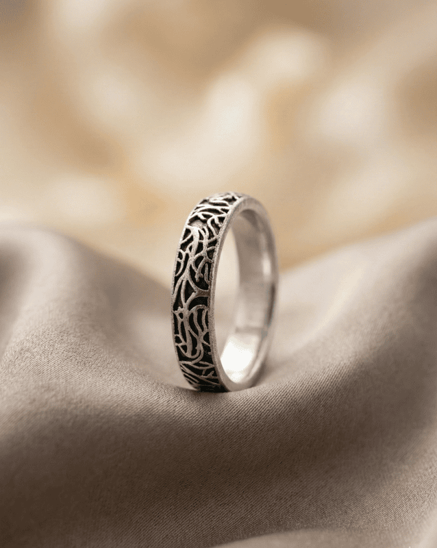 925 Streling Silver Vine Band