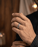 925 Streling Silver Vine Band