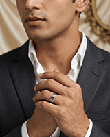 925 Silver Groovy Men's Band