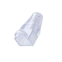 RJ45 Connector Boots Cat5E/Cat6 Plugs – Caps for Network Cables (Transparent )
