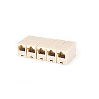 RJ45 Connector Telephone Wall Jack Splitter, Triplex Line LAN Network Cable Adaptor, Ethernet Splitter Connector & Separator