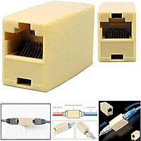 RJ45 Connector Telephone Wall Jack Splitter, Triplex Line LAN Network Cable Adaptor, Ethernet Splitter Connector & Separator