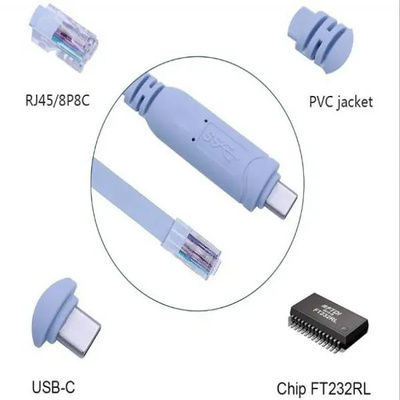 Usb 2.0 Male To Rj-45 Male Console Cable, Debug Line, Compatible with Cisco, Routers/Switches for Laptop in Windows, Mac, Linux-1.8m (Blue) Usb 2.0 Male To Rj-45 Male Console Cable, Debug Line, Compatible with Cisco, Routers/Switches for Laptop in Windows, Mac, Linux-1.8m (Blue)