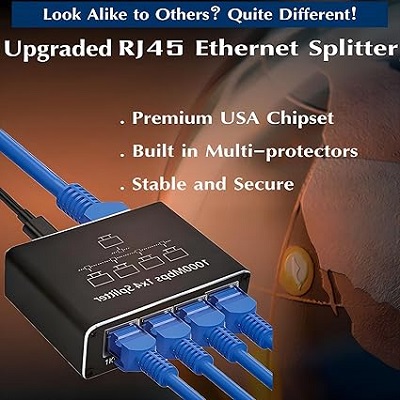 Rj45 Gigabit Network Splitter Rj45 Gigabit Network Splitter