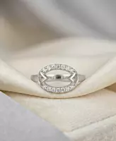 925 Silver Halo ring
