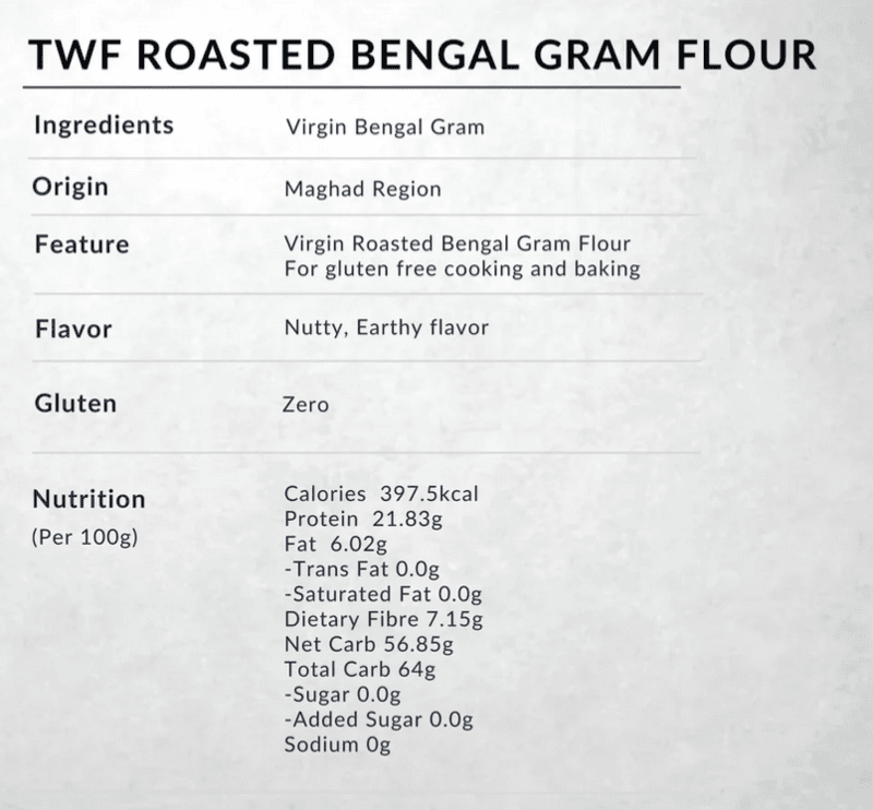 Channa Sattu Flour 1 Kg - TWF