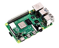 Combo of Raspberry Pi 4 Model-B with 1 GB RAM + Micro-HDMI Cable + Micro-USB to C type Converter