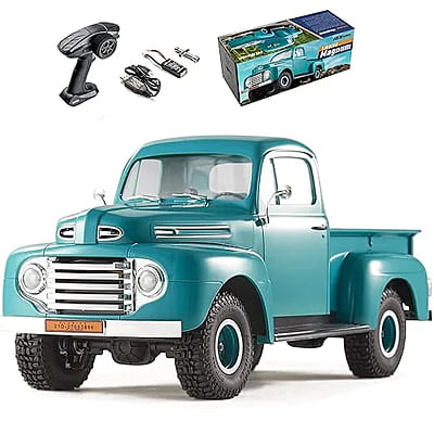 Rochobby Magnum 1/18 RTR Old School Truck Electric Micro Crawler (Green)