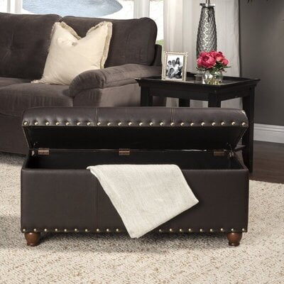 Faux Leather Storage Bench Cum Coffee Table Faux Leather Storage Bench Cum Coffee Table