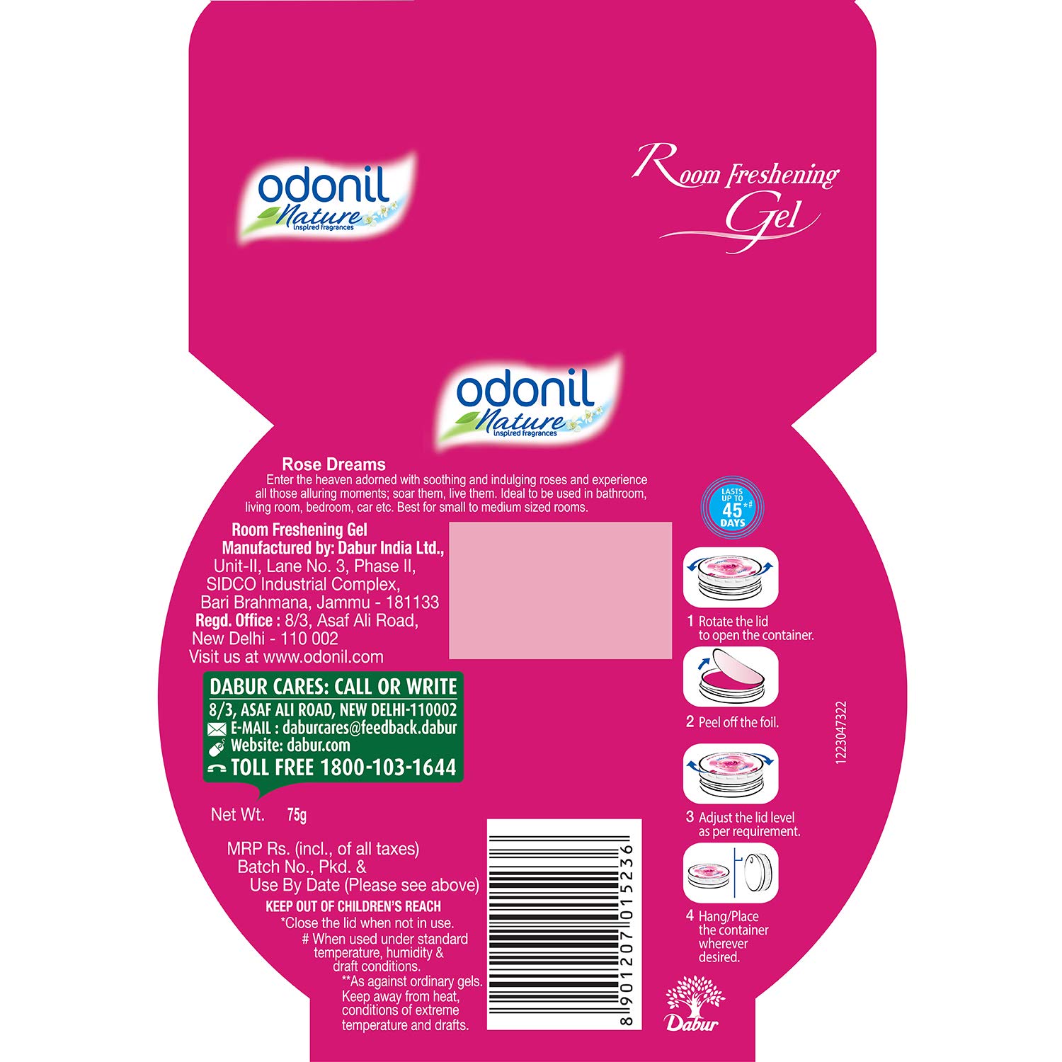 Odonil Room Freshening Gelz 75GM
