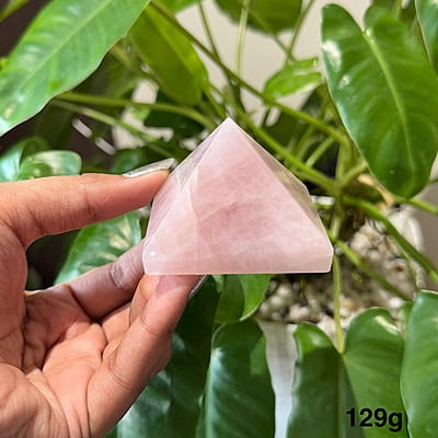 Rose Quartz Stone Pyramid Rose Quartz Stone Pyramid