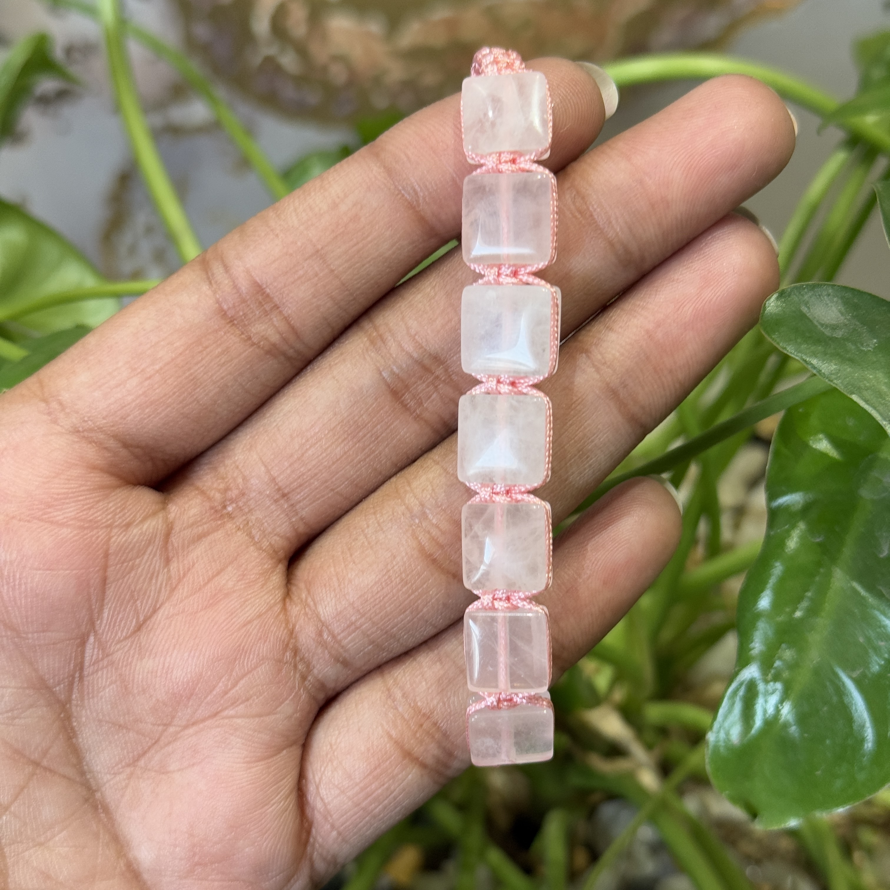 Rose Quartz Crystal Bracelet