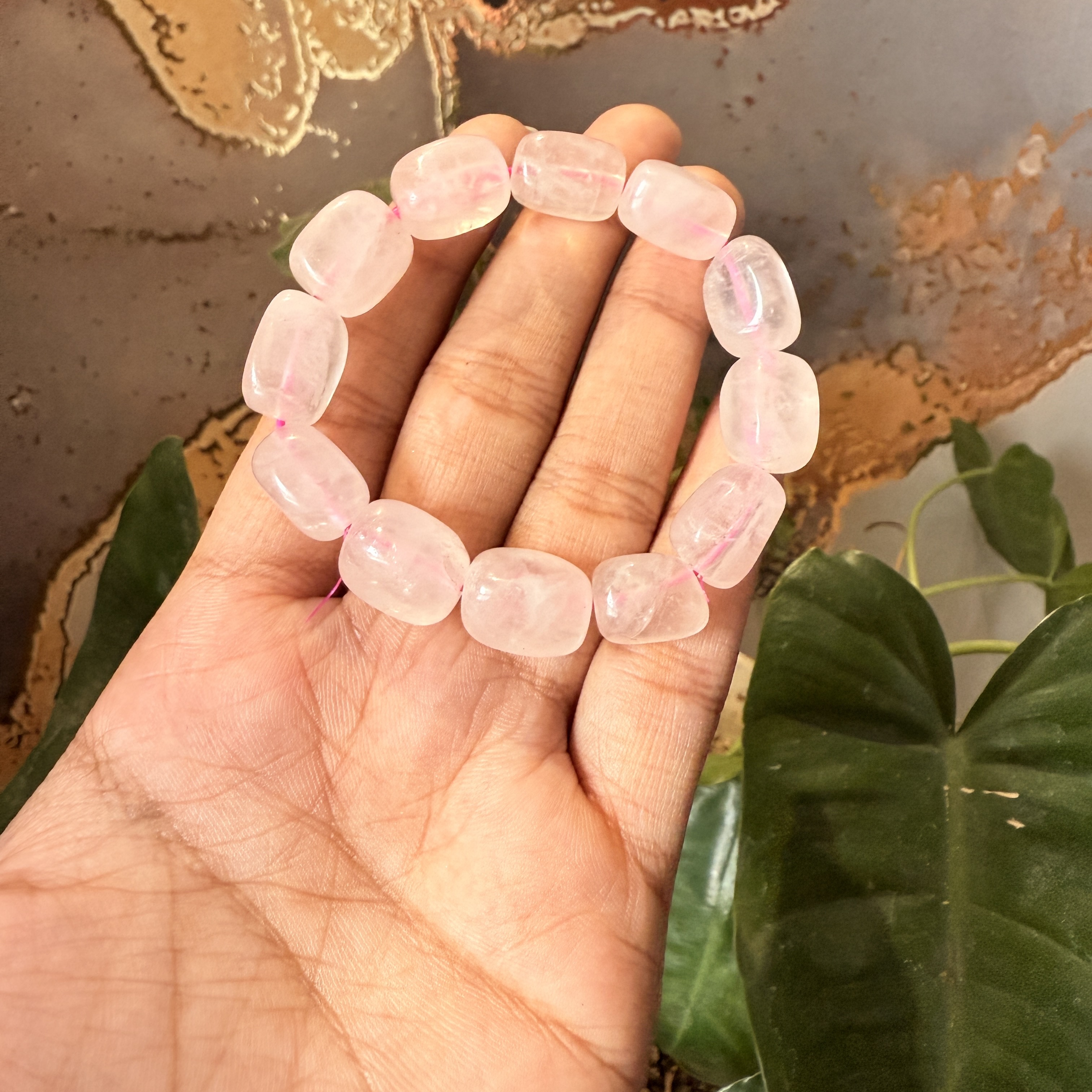 Rose Quartz Crystal Bracelet